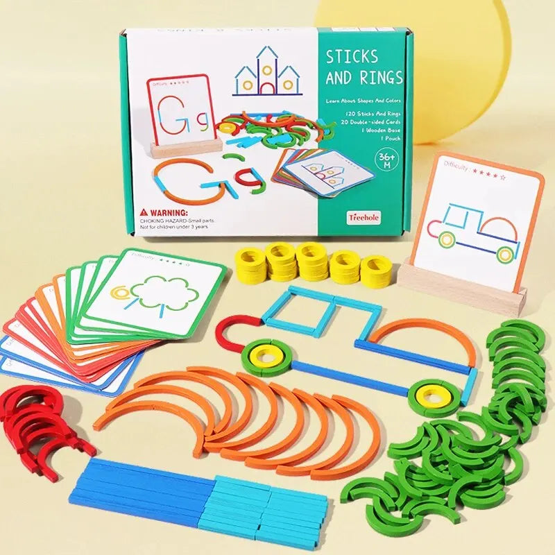 Montessori Learning Kit – 3-in-1 Educational Toy Bundle for Toddlers (3+)