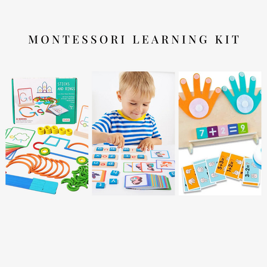 Montessori Learning Kit – 3-in-1 Educational Toy Bundle for Toddlers (3+)
