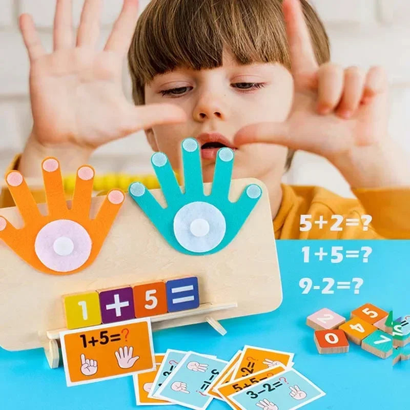 Montessori Math Toy – Finger Counting & Learning Game for Toddlers (3+)