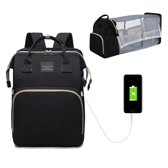 Diaper Bag With Portable Crib | Love Bubble Store
