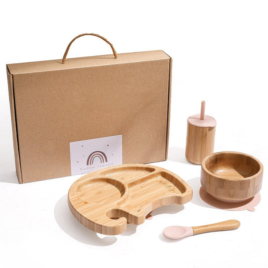 Baby Bamboo Wooden plate | Love Bubble