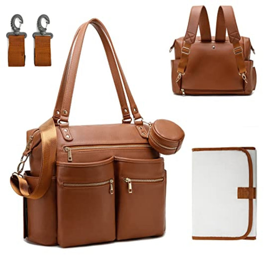 Vegan Leather Diaper Bag | Love Bubble Store