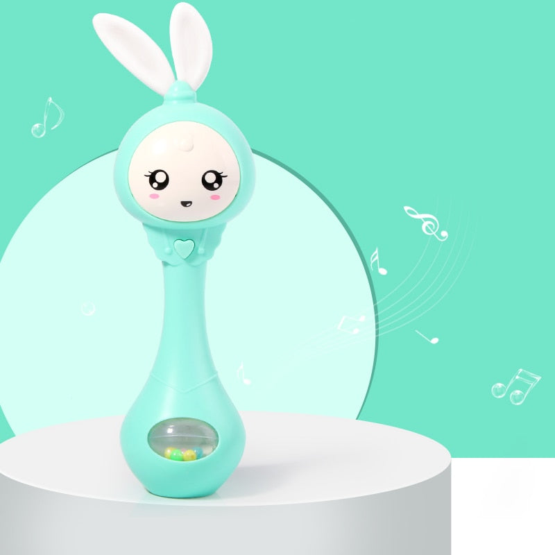 Baby Music Flashing Rattle Toys Rabbit Teether | Love Bubble Store