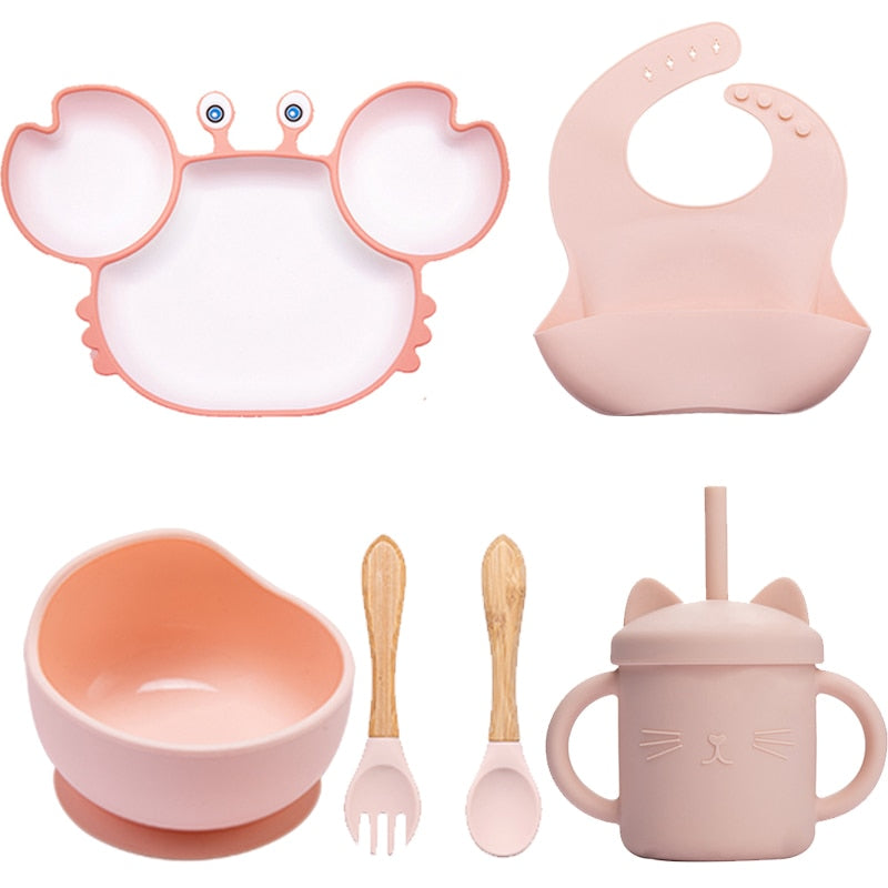Crab Baby Silicone Feeding Set | Love Bubble Store